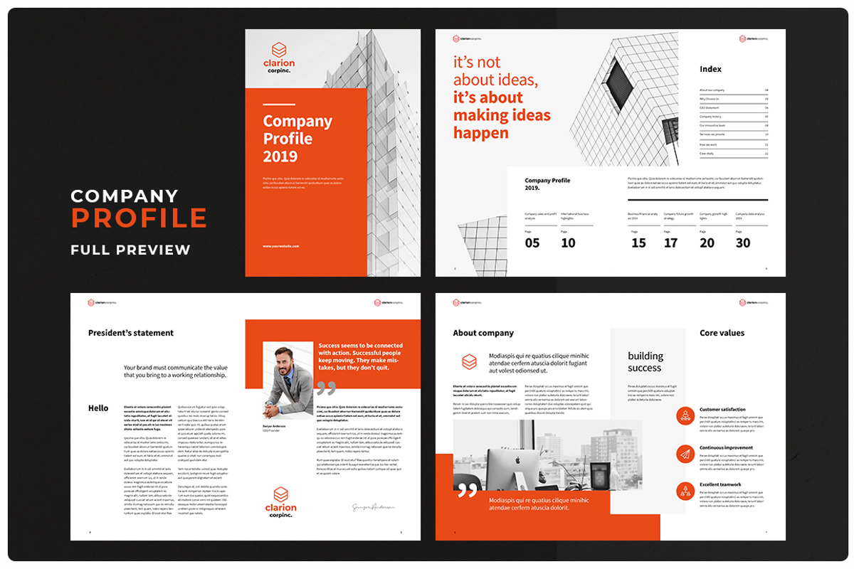 Company Profile, a Brochure Template by GraphicsEgg (Photo 5 of 9)