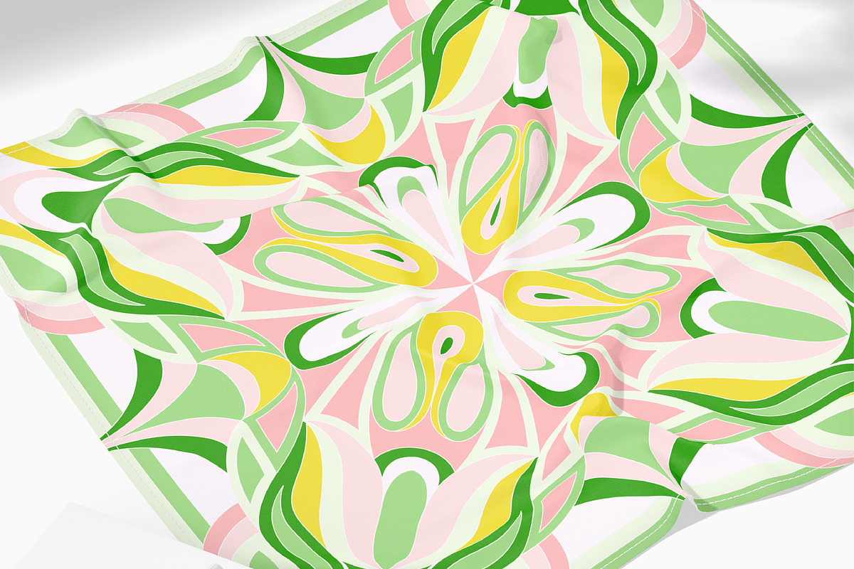 Psychedelic Retro Tile Pattern, a Pattern Graphic by ASTUDIO (Photo 8 of 8)