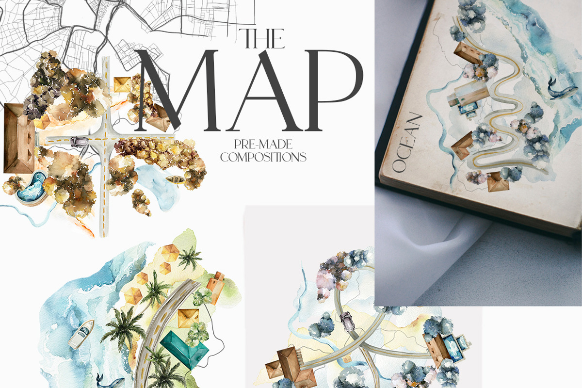 Map creator Wedding City street, a Decorative Illustration by 60secondsArt (Photo 5 of 15)