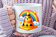 Cute KawaiI Construction Watercolor, an Illustration by Pixels.Craft (Thumbnail 5 of 7)