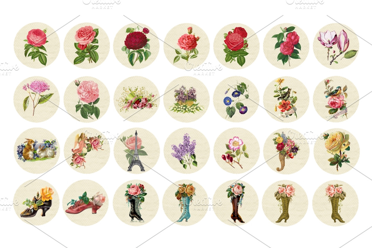 Mixed Vintage Collage Sheet, an Illustration by MDD Designs (Photo 3 of 4)