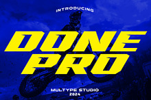 Racing Done Pro Sport Display Font