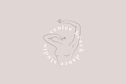 Feminine line drawing logo kit, a Branding & Logo Template by Tropical Type (Thumbnail 4 of 9)
