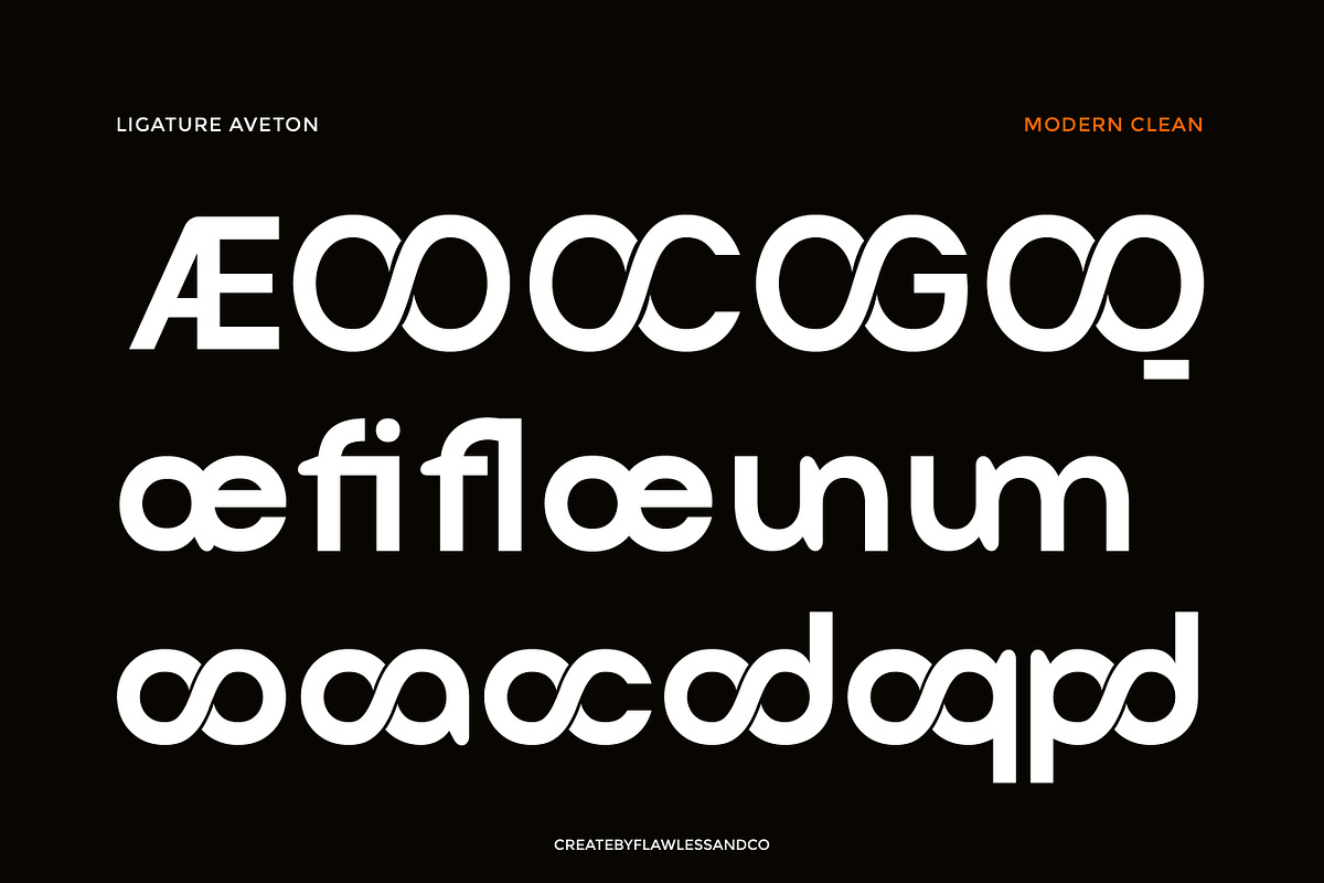Aveton - Corporate Logo Font, a Sans Serif Font by Flawless And Co (Photo 9 of 10)