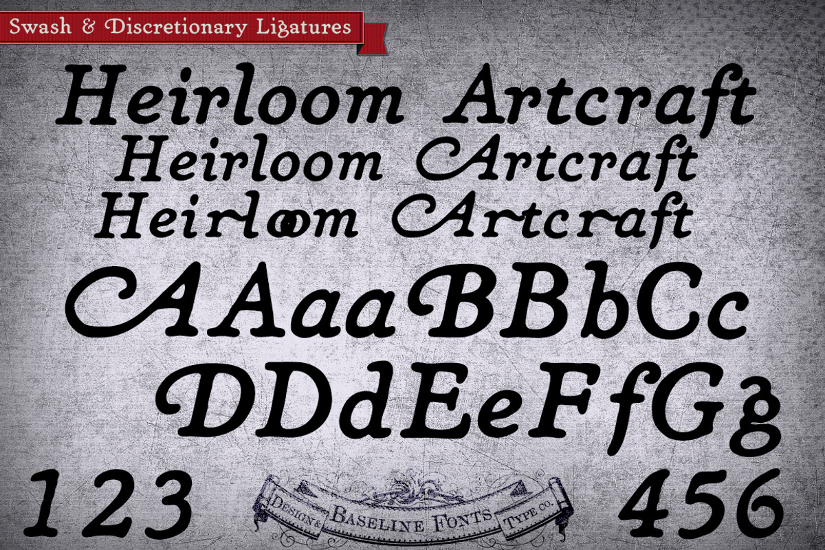 Demi Italic Heirloom Artcraft preview 2