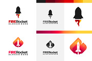 Set of Fire Rocket Logo designs, a Branding & Logo Template by Lucky Creative (Thumbnail 5 of 5)