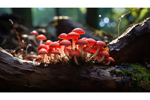 toadstool red mushroom ai generated, an Animal Photo by pikepicture