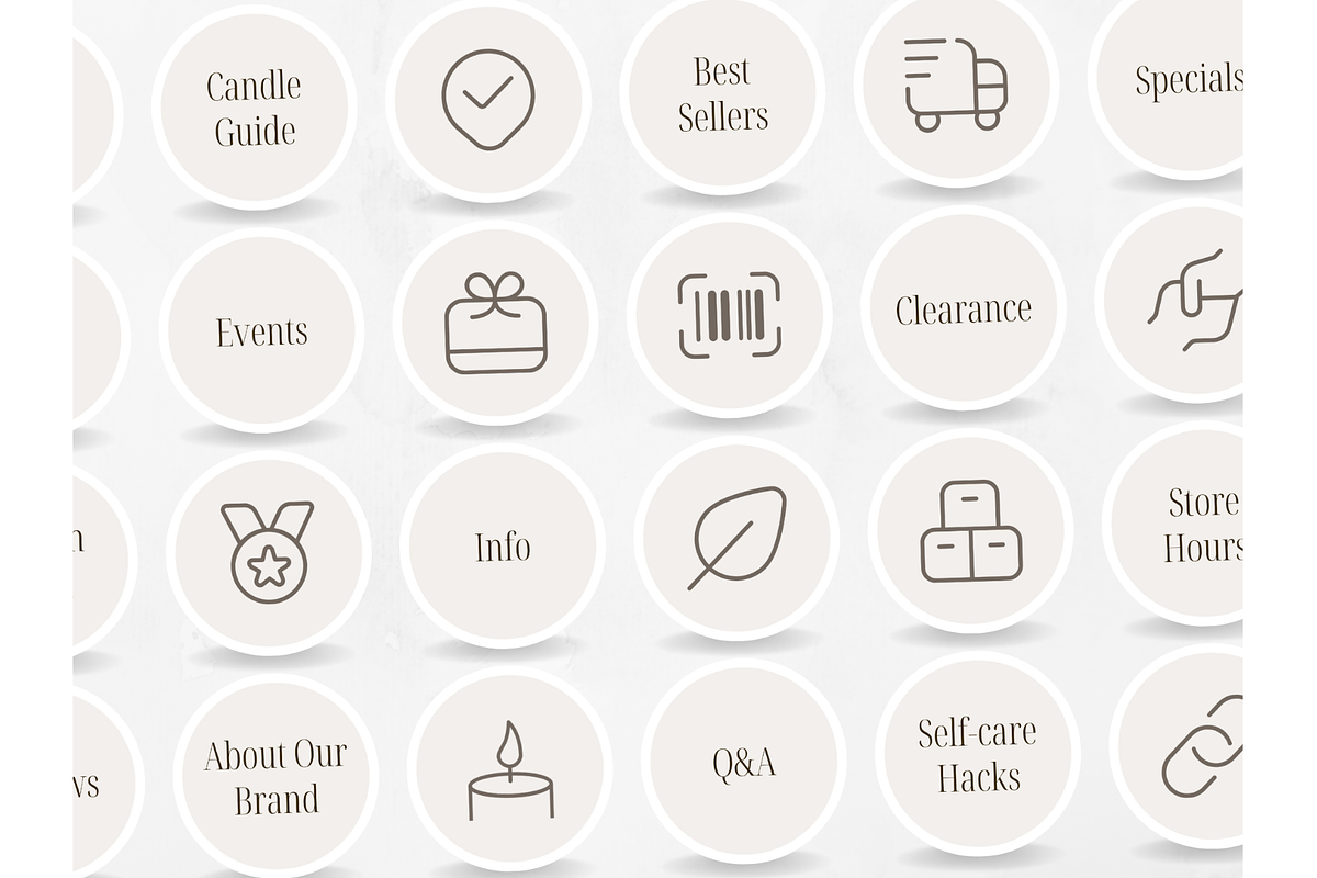 100 Candle Instagram Story Highlight, a Social Media Template by PatternLab. (Photo 8 of 9)