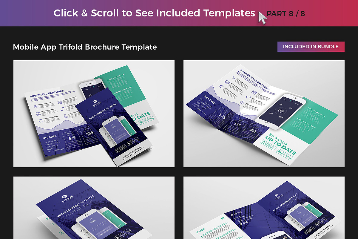 75 Trifold Brochure Templates Bundle, a Brochure Template by BrandPacks (Photo 10 of 11)