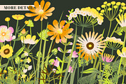 MEADOW FLOWERS: clipart & borders, a Seasonal Illustration by Elliko shop (Thumbnail 8 of 8)