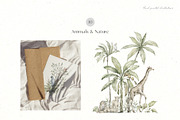 Tropical Jungle Watercolor Animals, an Animal Illustration by Kreker Kate (Thumbnail 4 of 14)