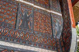 Detail of traditional Toraja house carvings, Sulawesi, Indonesia, an Architecture Photo by GoodGoods