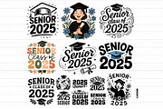 Senior Class of 2025 Graduation SVG, an Education Illustration by Jozoor (Thumbnail 1 of 5)