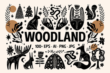 Woodland Bundle, an Animal Illustration by Annie Konst