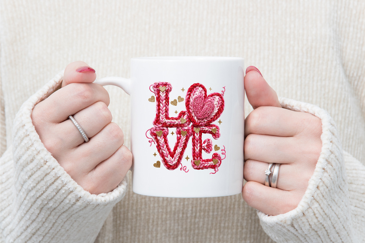 Faux Yarn Valentine Png Valentines, an Illustration by designcity5 (Photo 9 of 9)