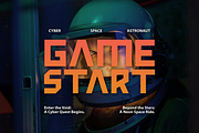 Atmara Futuristic Font, a Sans Serif Font by Vadovastd (Thumbnail 5 of 8)