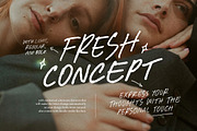 Fresh Concept - All Caps Handwritten, a Handwritten Font by Sarid Ezra (Thumbnail 1 of 10)