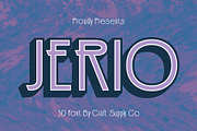 Jerio 3D, a Sans Serif Font by Craft Supply Co. (Thumbnail 1 of 8)