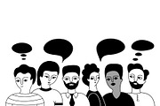 Social diversity/objects collection, an Illustration by Alona Savchuk (Thumbnail 9 of 13)