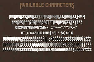 Asgaard Layered Label Font