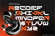 KRAGX - TECHNOCYBER DISPLAY FONT, a Sans Serif Font by Vroz Studio (Thumbnail 7 of 7)