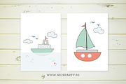 Little boat graphic collection, an Object Graphic by Superkitina (Thumbnail 2 of 3)