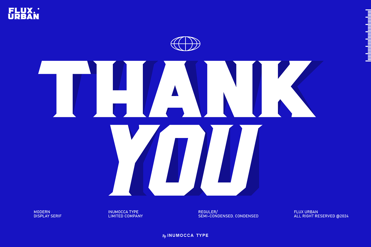 Flux Urban, a Serif Font by inumocca_type (Photo 11 of 11)