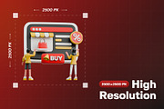 Sale Campaign 3D Character Pack, a Characters & Person 3D Model by Haps Space (Thumbnail 2 of 4)