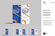 Rollup Banner Mockup, a Print Template by graphictime (Thumbnail 1 of 12)