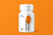 Mini Pill Bottle Mockup with Cap, a Cups & Container Mockup by Mockupdaddy (Thumbnail 10 of 27)