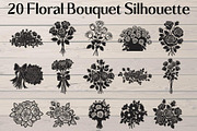 Floral Bouquet Silhouette, an Object Graphic by Creativeshirt (Thumbnail 1 of 20)
