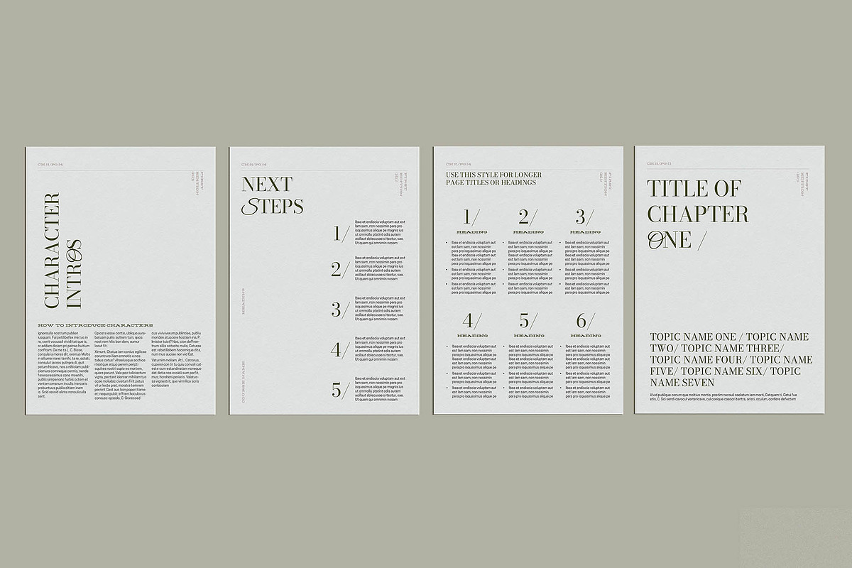 AZUREA minimalist ebook/workbook, a Print Template by Slate Studio (Photo 4 of 5)
