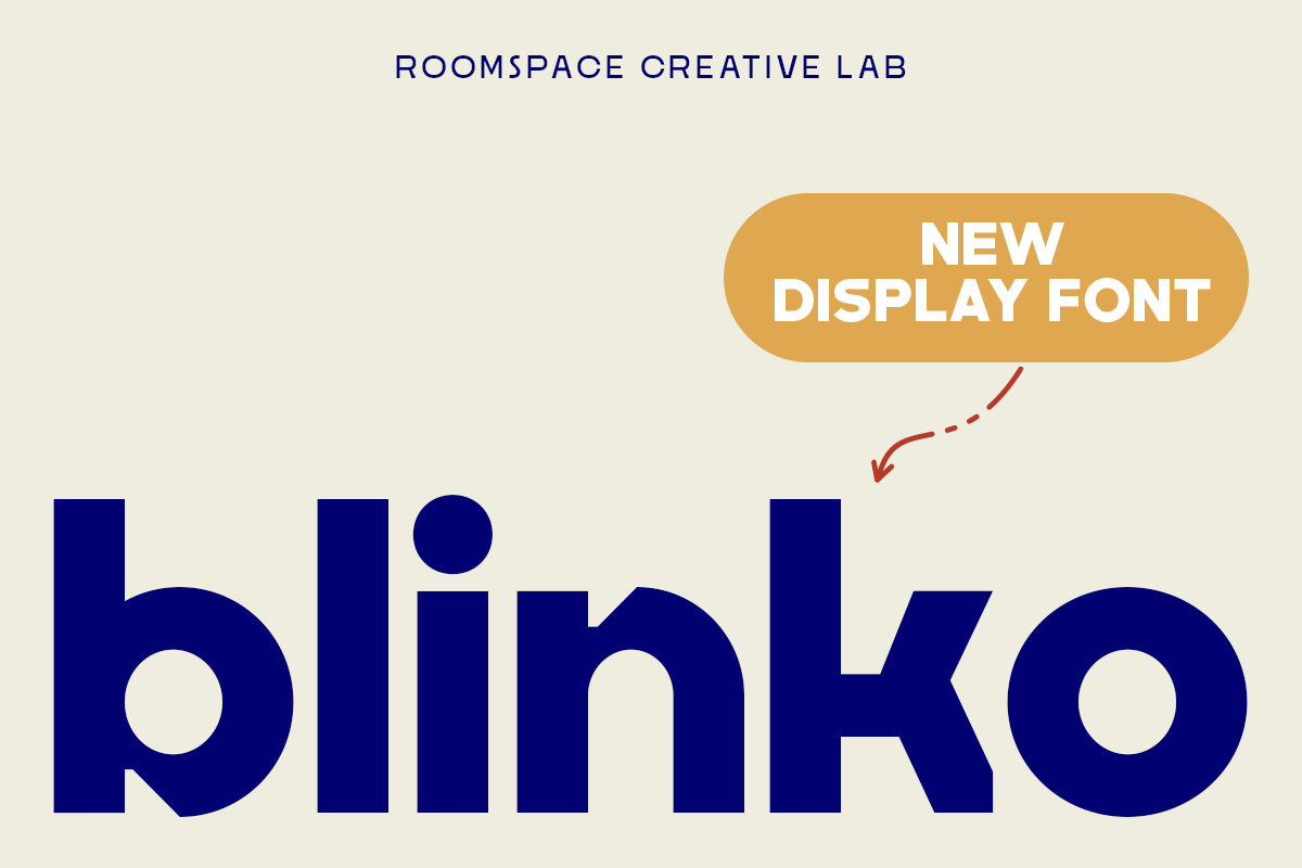Blinko – A Bold Rounded Display Font, a Sans Serif Font by roomspace creative lab (Photo 11 of 16)