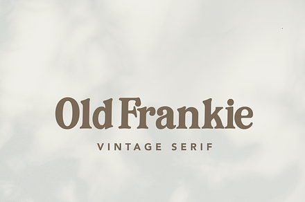 Old Frankie – A Vintage Serif