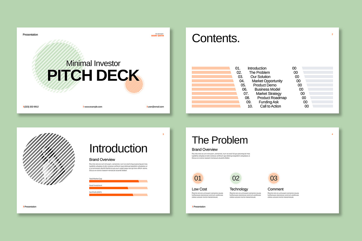 Investor Pitch Deck Presentation, a Presentation Template by Mighty-Slide (Photo 2 of 5)
