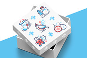 Christmas Line Icons Set, an Outline Icon by Boyko Pictures (Thumbnail 8 of 9)