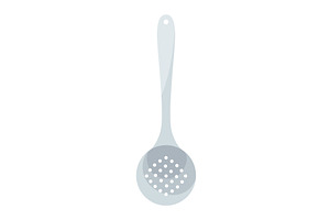Pasta serving and draining tool, a Food Illustration by the8monkey
