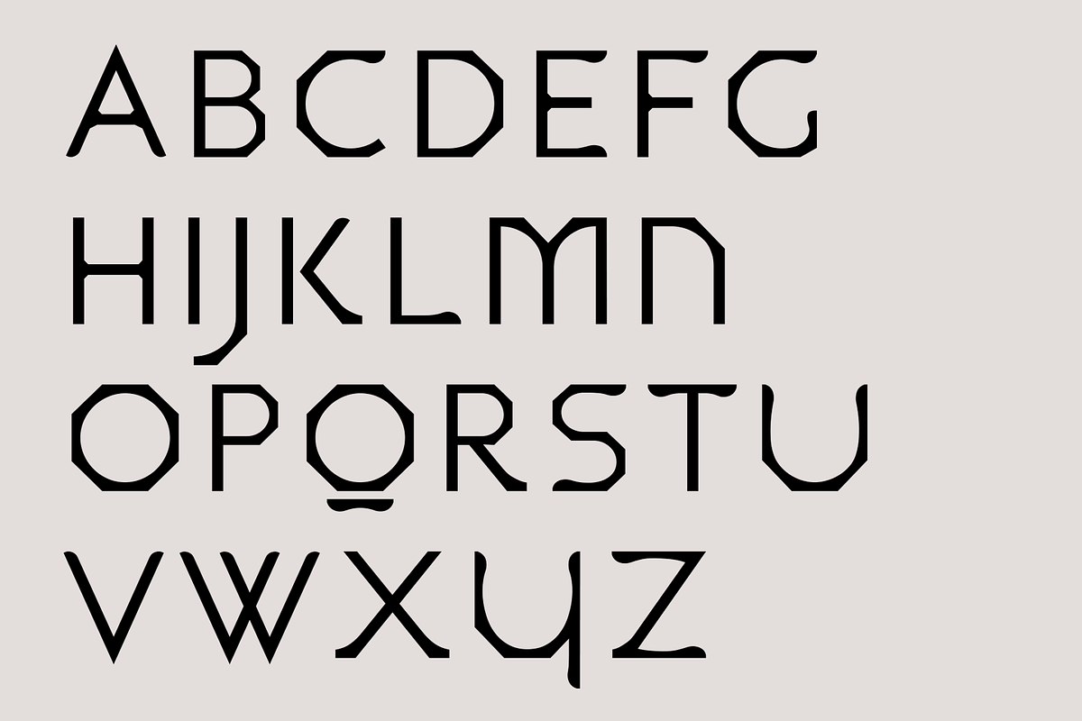 Cadea. Stylish new Display font, a Sans Serif Font by LostandFoundry (Photo 6 of 6)