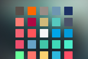 125 Flat Color Swatches