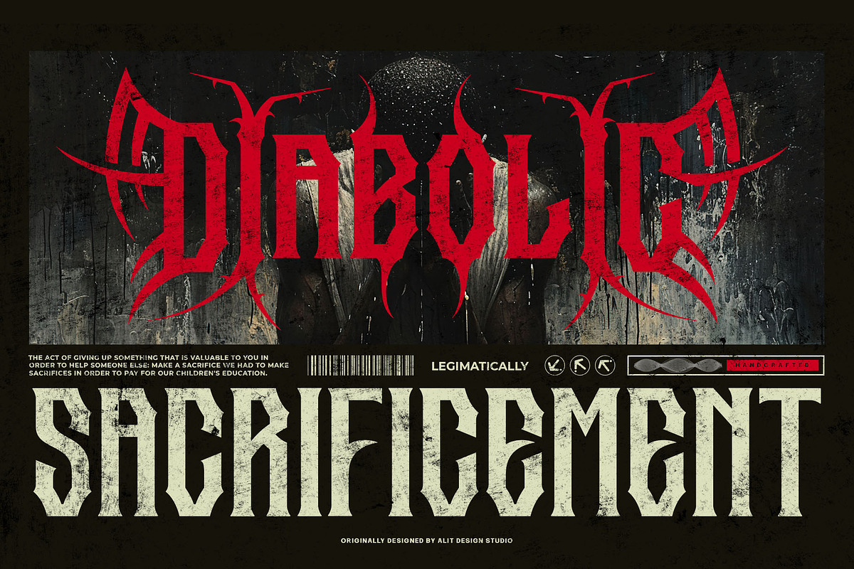 Spider Dead Typeface, a Blackletter Font by alit design (Photo 5 of 17)