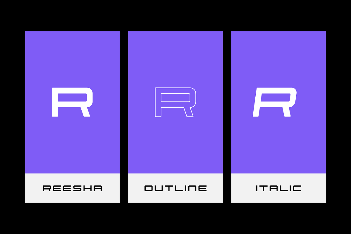 Reesha - Futuristic Font Family, a Handwritten Font by alpercakici (Photo 10 of 14)