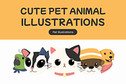Cute Pet Animal Illustration, an Animal Illustration by Loin Studio (Thumbnail 1 of 3)