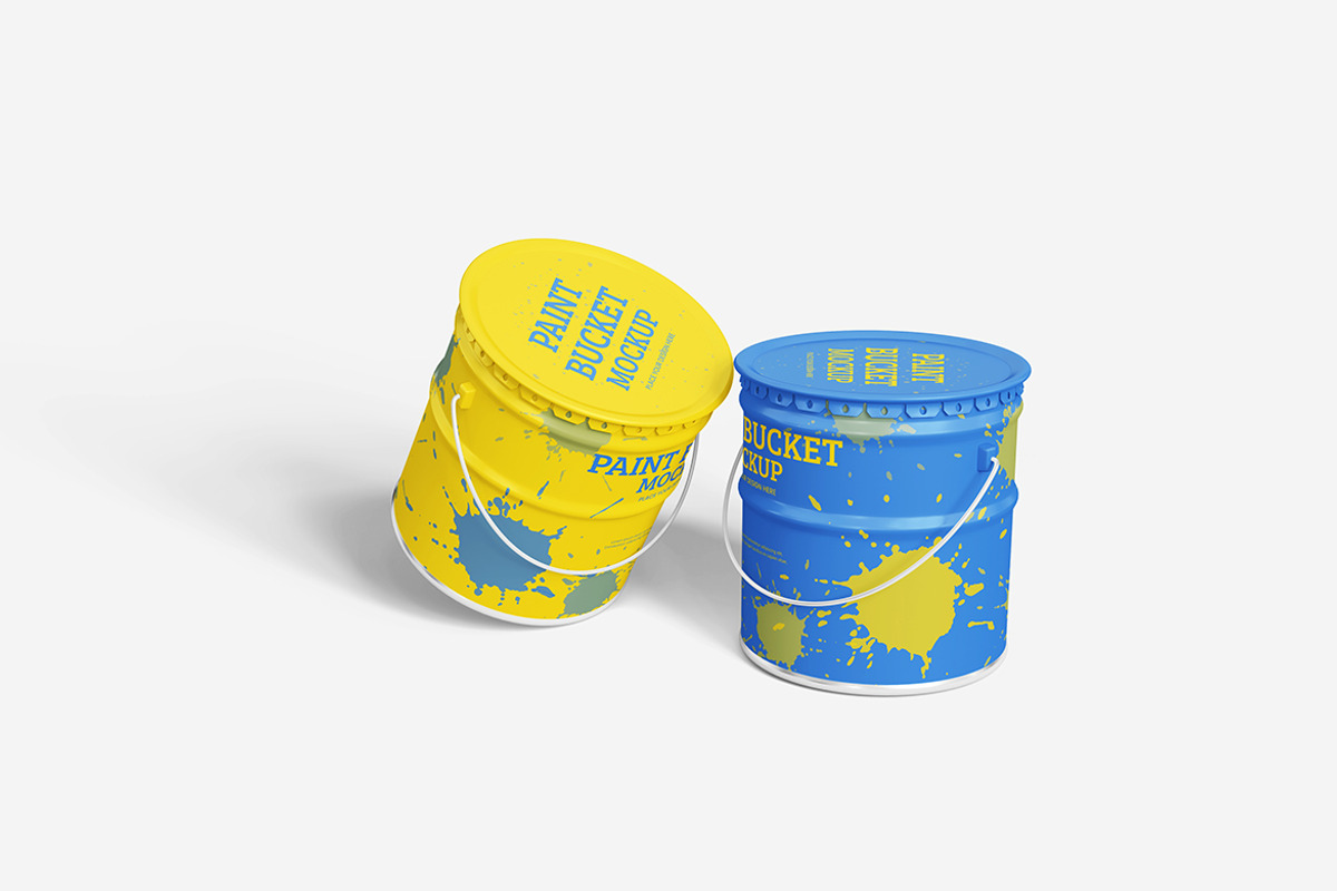 Paint Bucket Mockup, a Product Mockup by bimockup (Photo 6 of 6)