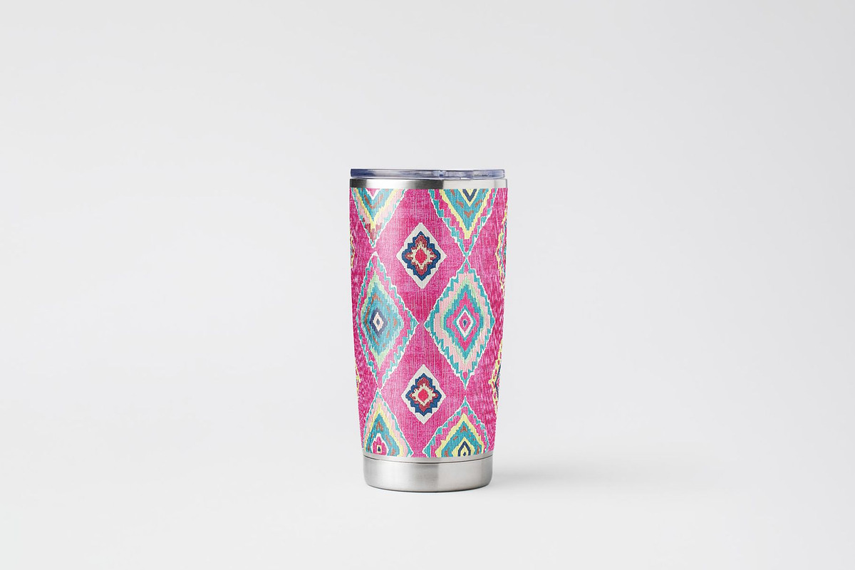 12 Pink Turkish Fabric Patterns, a Pattern Graphic by Inknfolly