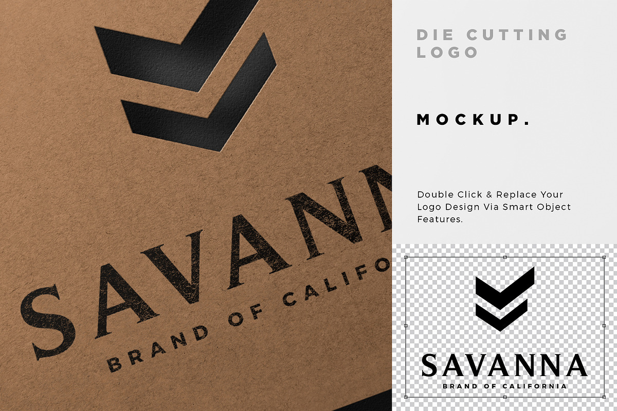 Die Cut Printing Logo Mockup, a Product Mockup by GfxFoundry (Photo 2 of 4)