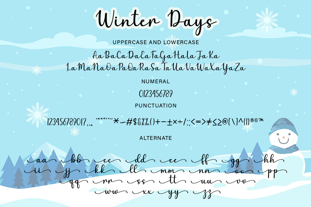 Winter Days, a Script Font by DN Creative (Photo 6 of 7)
