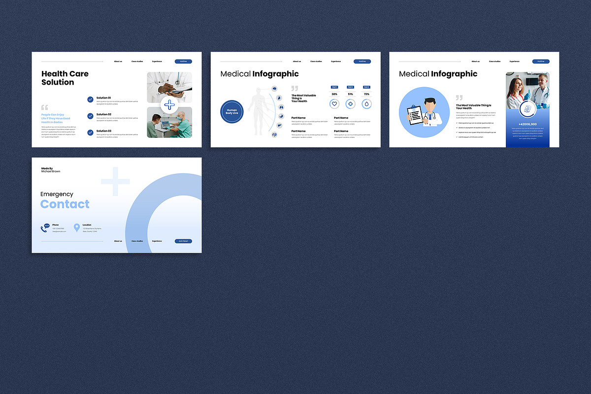 Medical Healthcare Template ( PPTX ), a Presentation Template by TemplateFolio-Shop (Photo 7 of 7)