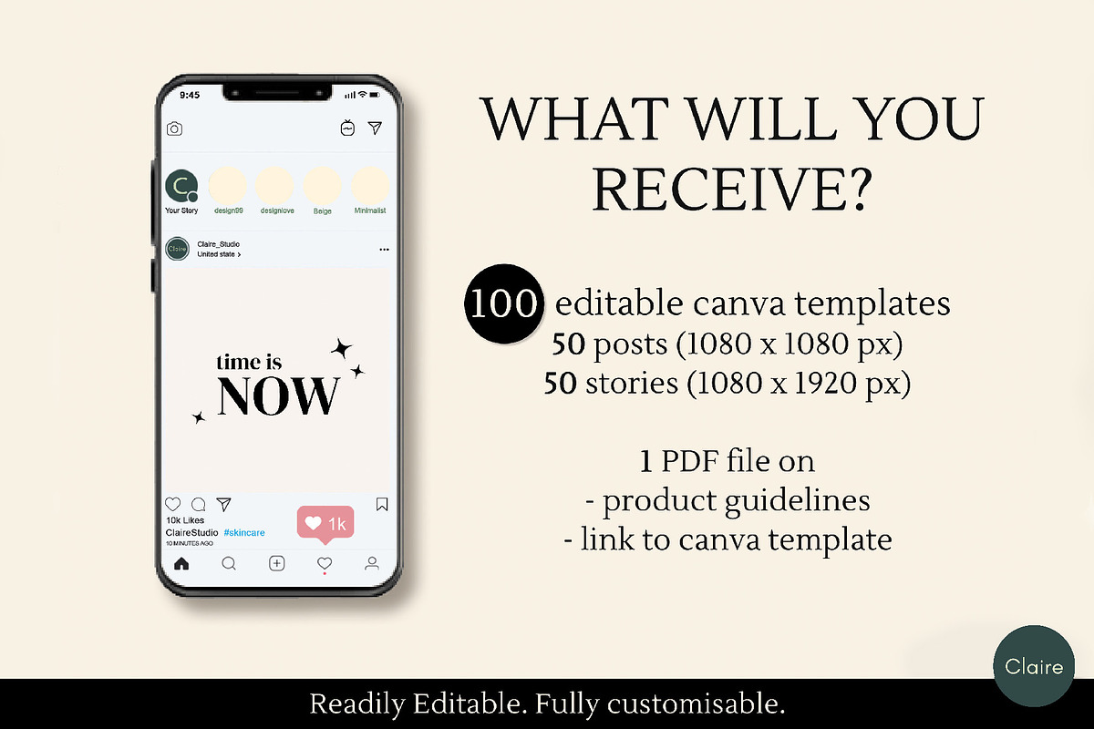 Positive Quotes Social Media Kit, a Social Media Template by Clairee Design Studio (Photo 3 of 7)