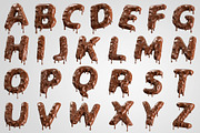 Chocolate Text 3D Letters Set, an Object Graphic by Kotulsky Mockups (Thumbnail 3 of 6)