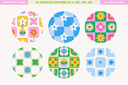 Geometric Floral Shapes & Patterns, an Object Graphic by Leila Divine (Thumbnail 12 of 16)